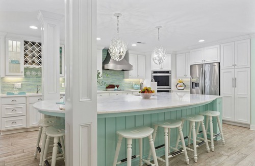 Inlet Harbour House | Pop-a-Cork: Waterfront home, pool, private beach + gated community!