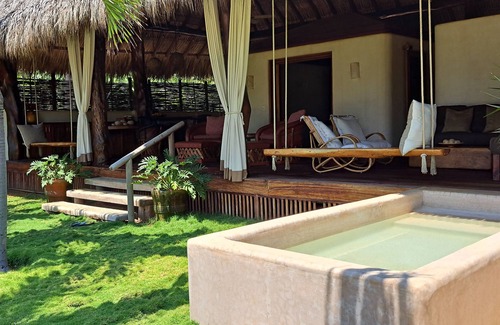 Troncones House | Private Beach Front Home & NEW Bungalow, kitchenette, bath