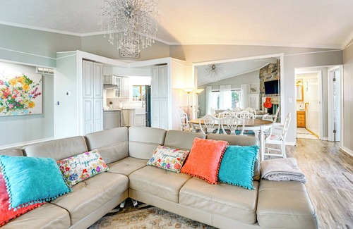 Richmondville House | Private Beach & Sauna: Lakefront Deckerville Home!