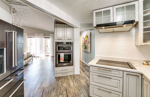 Richmondville House | Private Beach & Sauna: Lakefront Deckerville Home!