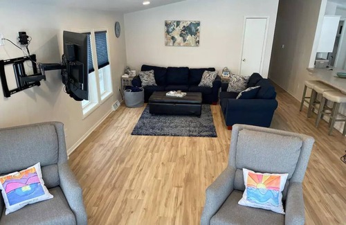 Shawano Cottage | Private Dock, Private Sand Beach and Shawano Lake's Only Boathouse Bar with a TV