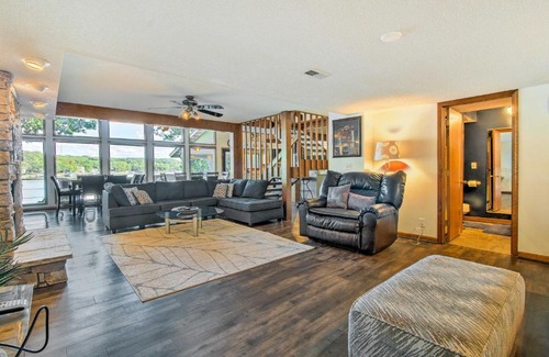 Sunrise Beach House | Private Fire Pit and Dock Lakefront Missouri Home