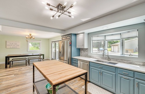 Rome City House | Private Indoor Hot Tub: Fish & Boat on Sylvan Lake