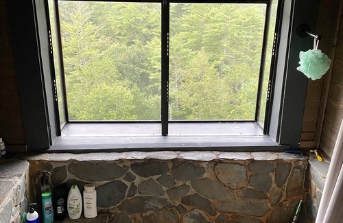 Jasper Cabin | Private Mountain View cabin on 5 acres, great patio with creek below back patio.