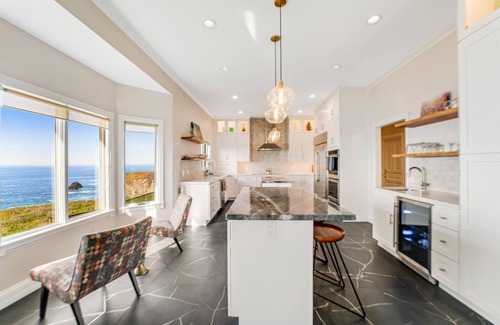 Caspar House | Private, oceanfront, blufftop sanctuary on 8 acres with stunning sunset views