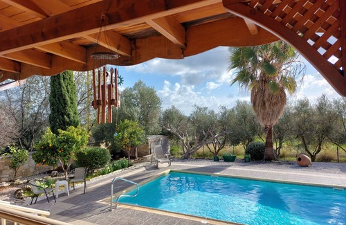 Anogyra Villa | Private peaceful enclosed Villa with own Pool, Free Wifi and Extensive Gardens