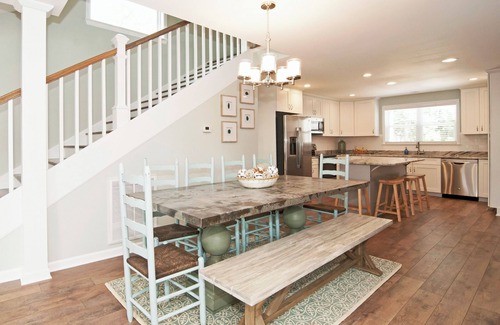 North Litchfield Beach House | Private Pool Beach House, Easy Walk to Beach, 2 Screened Porches, Dog Friendly