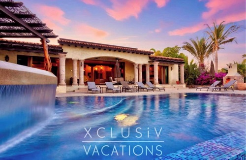 Los Cabos Villa | Private Punta Ballena villa with golf cart, beach club, and access to Esperanza* amenities. Pool, AC, fast Wi‑Fi, parking. XCLUSIV app + text concierge. 5+ nights: airport pickup & chef welcome. *Subject to resort/HOA rules, availability & fees.
