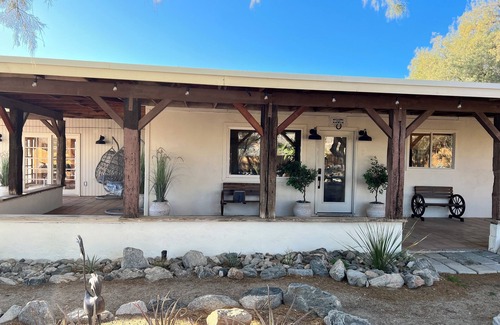 Desert Hot Springs House | Private ranch getaway perfect for stargazing, relaxing by pool, going in spa.