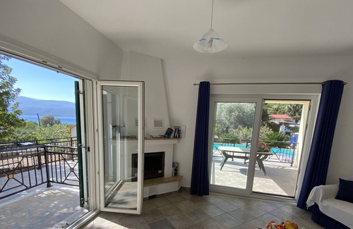 Psili Ammos Villa | Private villa with pool, seconds from sandy beach!