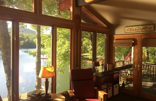 Mountain Rest Cabin | Quaint two bedroom cabin just a few steps away from and on Mountain Rest Lake.