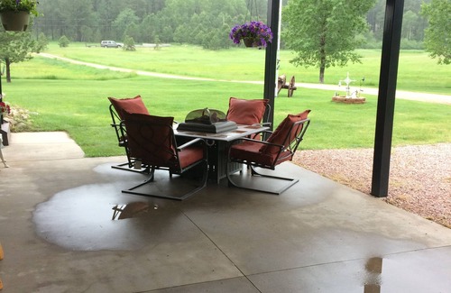 Custer House | Quiet country location on 5 acres -enjoy the beautiful evenings while you relax.