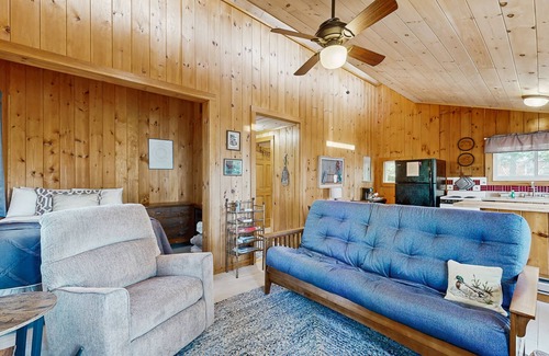 Ellsworth Cottage | Quiet lakefront cottage with a firepit, private beach, & two kayaks