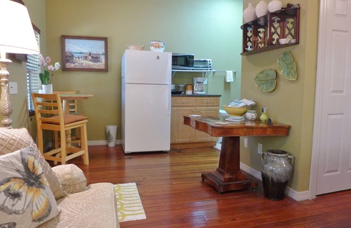 Altamont Manor Cottage | Quiet, private studio apt, screened porch, covered parking, garden sitting area!