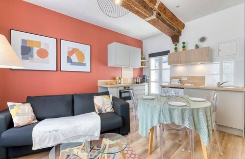 Rouen City Centre Apartment | Rafael F2 Bourgeois avec Jardin
