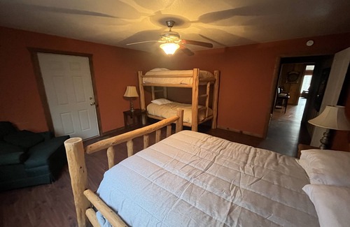 Wilburn House | Rainbow Island Retreat! On the Little Red River. Catch trout from the dock.