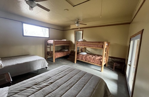 Wilburn House | Rainbow Island Retreat! On the Little Red River. Catch trout from the dock.