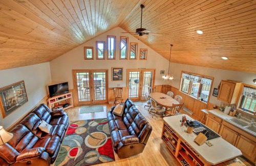 Rapid River House | Rapid River Log Cabin with Loft on 160 Scenic Acres