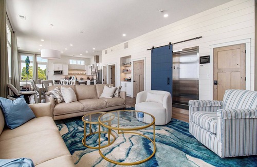 Ludington Condo | Relax & Unwind in a New Building with a New Heated Pool & Hot Tub, Sleep 13!