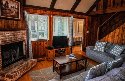 Pine Mountain Ski Chalet | Relax with your fur baby in this spacious chalet near Callaway Gardens