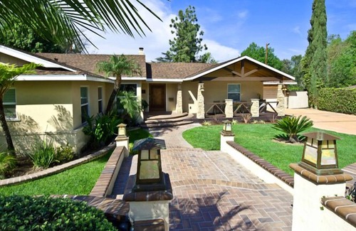 Fullerton House | Resort style luxury home with pool (not heated) and water slide