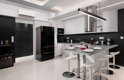 Ixia Apartment | Rhodes Skyline Suite With out Door Jacuzzi Sea View A2