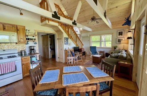 Saint Joe Cabin | Ridge Top Cabin near Buffalo National River with privacy and views.
