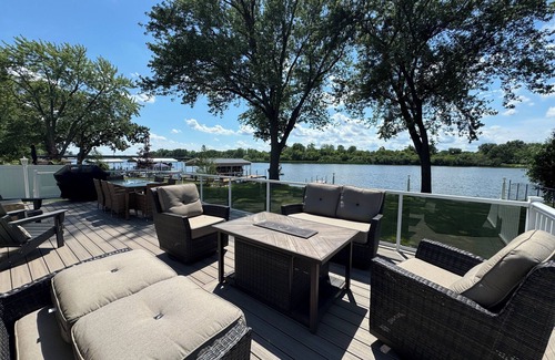 McHenry House | Riverfront Oasis with Fun + Relaxation for All, McHenry
