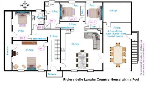 Monchiero House | Riviera delle Langhe Wine Country House with a Pool