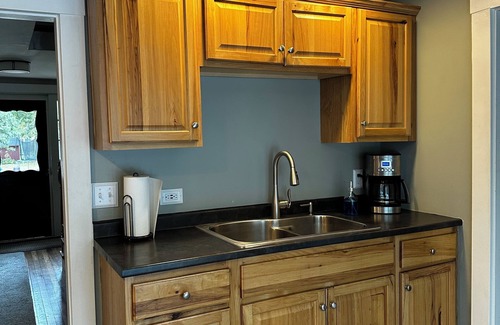 Sebago House | Roomy 3 bedroom with fireplace & wood-burning stove steps away from Sebago Lake