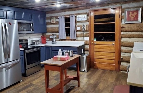 Franklin Cabin | Rustic Log Cabin Sleeps 10, Awesome views, loft, fireplace and STARLINK!