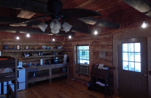 Greensboro Cabin | Rustic Log Cabin with fishing.