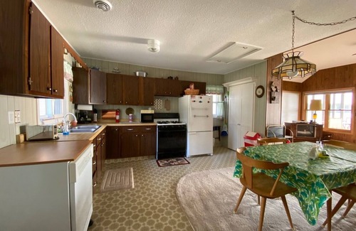 Nashua Cabin | Rustic Three Bedroom Cabin with 28 Foot Dock on Cedar Lake - Nashua, Iowa