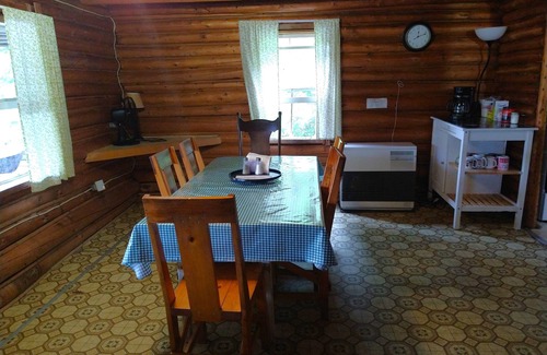 Dennysville Cottage | Rustic, two-story, log cottage, Lake-view, Pet-friendly, Downeast Maine