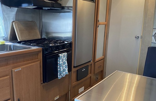 Pahrump Apartment | RV1 Camper privacy of your own with 50 amp EV charging outlet available.