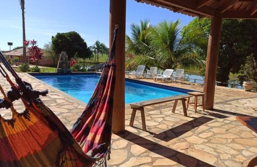 Hidrolandia House | Sítio Recanto da Paz - Chácara para temporada com piscina aquecida