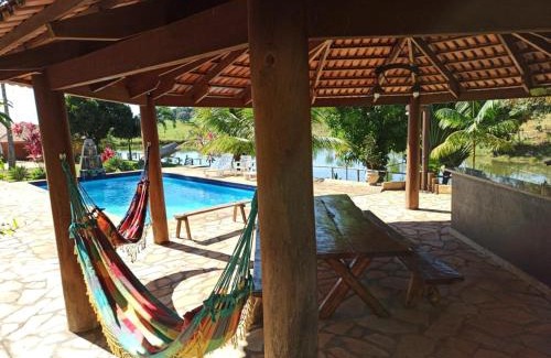 Hidrolandia House | Sítio Recanto da Paz - Chácara para temporada com piscina aquecida