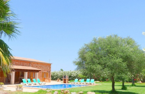 Campos Villa | Sa Vinya, Wi-fi free, Private Pool, Garden, 15 Minutes From the beach Es Trenc