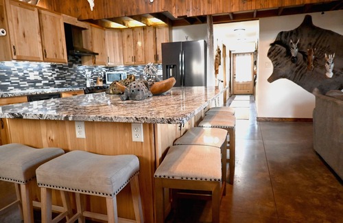 Fall River House | Safari-Theme Lodge w/Hot Tub at Fall River Lake for Family, Hunting or Fishing!