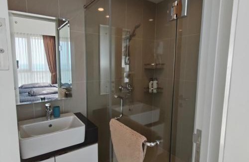 Batam Apartment | Sea View Family Room at Nuvasa Bay Resort Kalani 1107