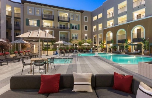 Whisman Station Condo | Secluded 2BR Condo with Tranquil Pool in a Quiet Neighborhood