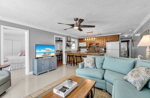 Key Colony Beach House | Seeking Paradise in the Keys? Dock for 35’ boat and pool & beach access included