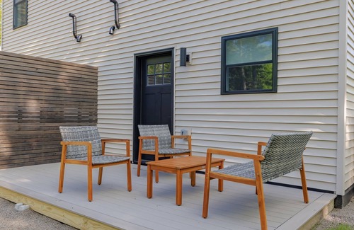 Ellsworth Apartment | Serene 2-bedroom apartment with WiFi in Ellsworth with a backyard stream.