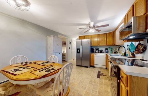 Lamoine House | Serene home with a deck, grill, firepit, board games, washer/dryer, & mtn views