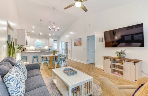 Yaupon Beach House | Serene Oak Island Home w/Private Saltwater Pool!