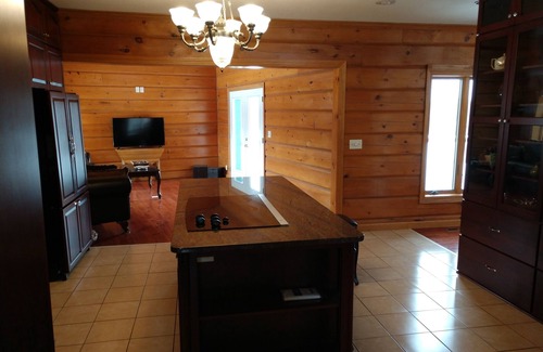 Hillman House | Serenity Lodge, large luxury true log estate up north on 75 acres