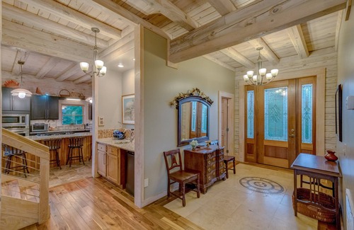 Mill Spring House | Serenity Mountain Cabin with Hot Tub Pet Friendly