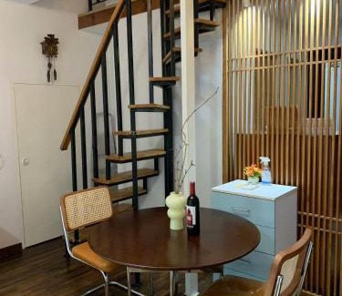 Huaihai Road Commercial Area House | Shanghai Historical Forest Cabin loft With Balcony at second floor near middle Huaihai road