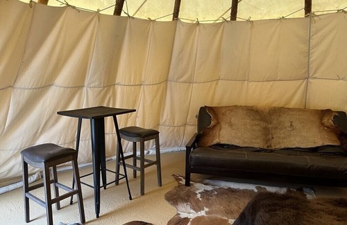 Cameron Cabin | Sheep Creek Ranch Buffalo Luxury Glamping Tipi