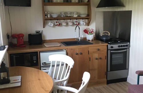 South Gorley Cottage | SHEPHERD'S HUT (DELUXE). Beautiful 1 bedroom, with patio, ideal for couples.